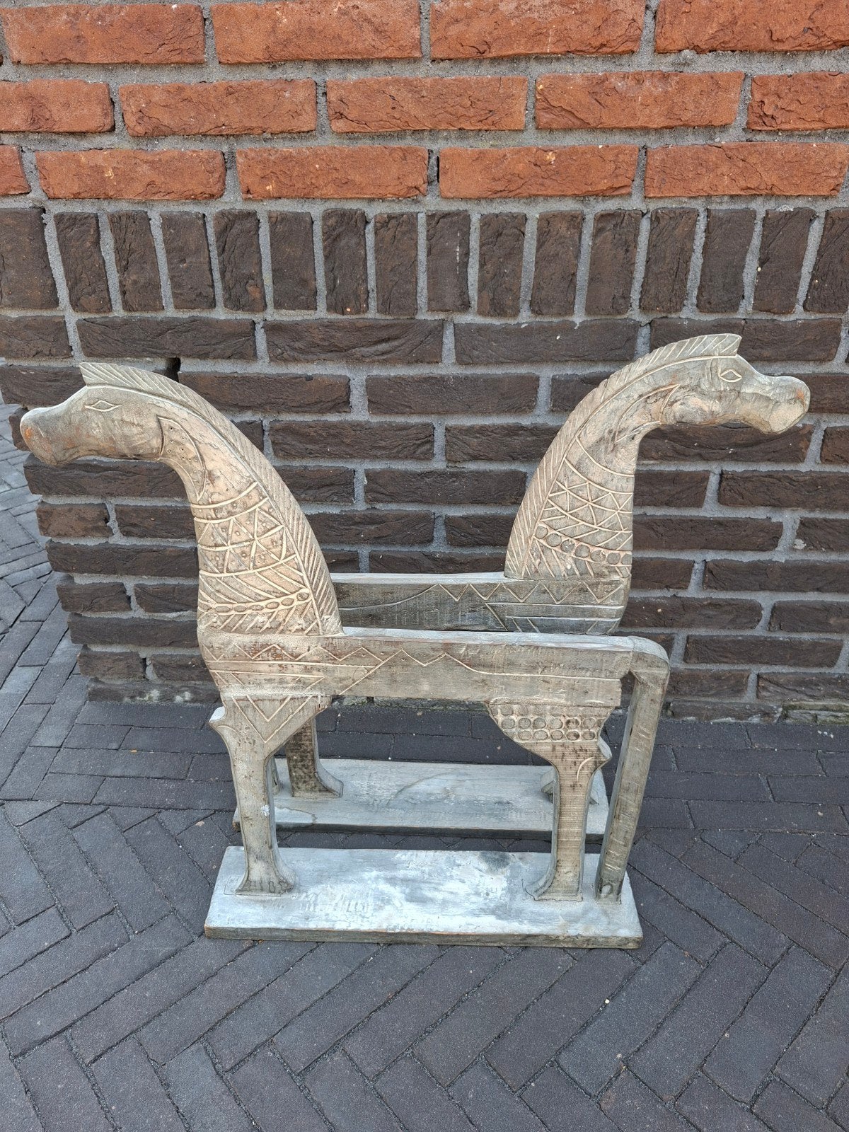 Paarden van hout snij werk, Huis en Inrichting, Ophalen of Verzenden