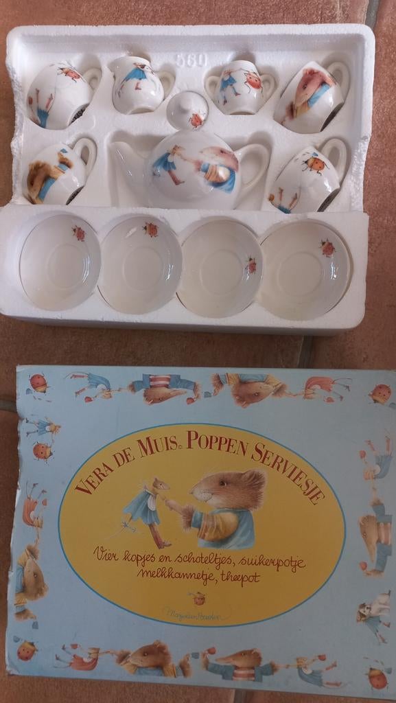 Vera de Muis poppen servies, Ophalen, Nieuw, Toebehoren