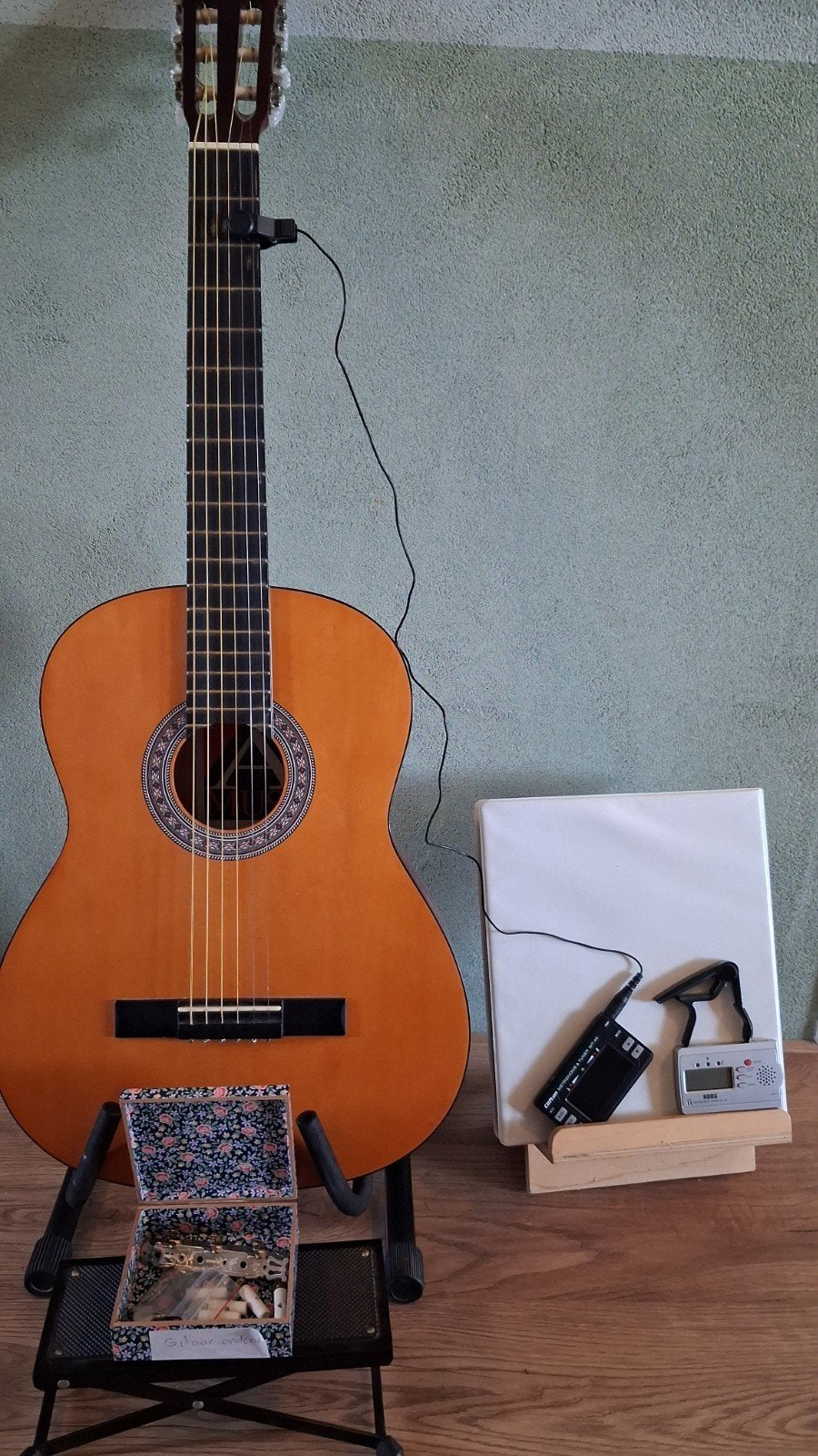 Gitaar akoestisch + accessoires, Ophalen, Gebruikt, Klassieke of Spaanse gitaar