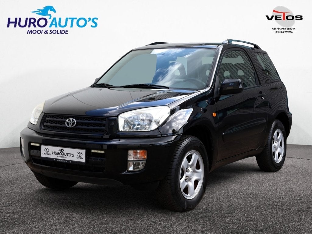 Toyota RAV4 1.8-16V VVT-i Luna | Airco (bj 2003), Gebruikt, 4 cilinders, Zwart, 14 km/l