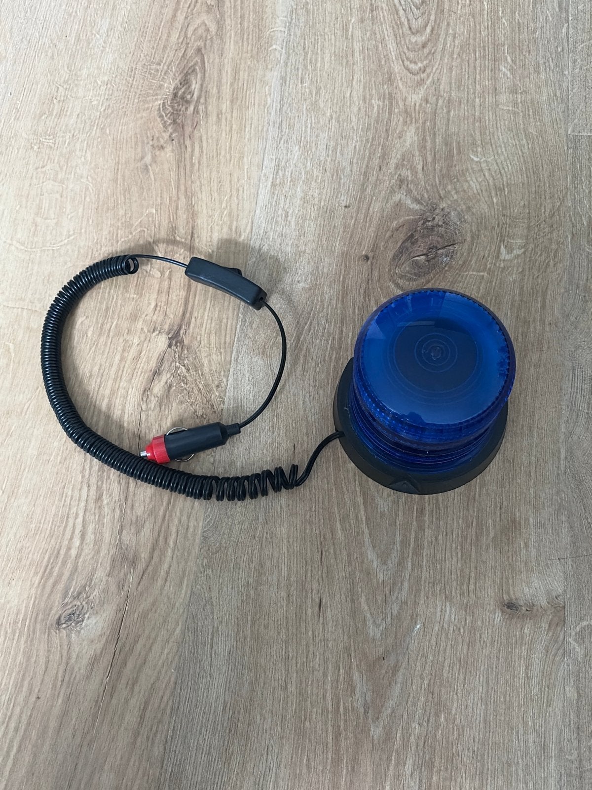 Blauwe LED Zwaailamp 12V met Sigarettenaansteker Aansluiting, Ophalen of Verzenden