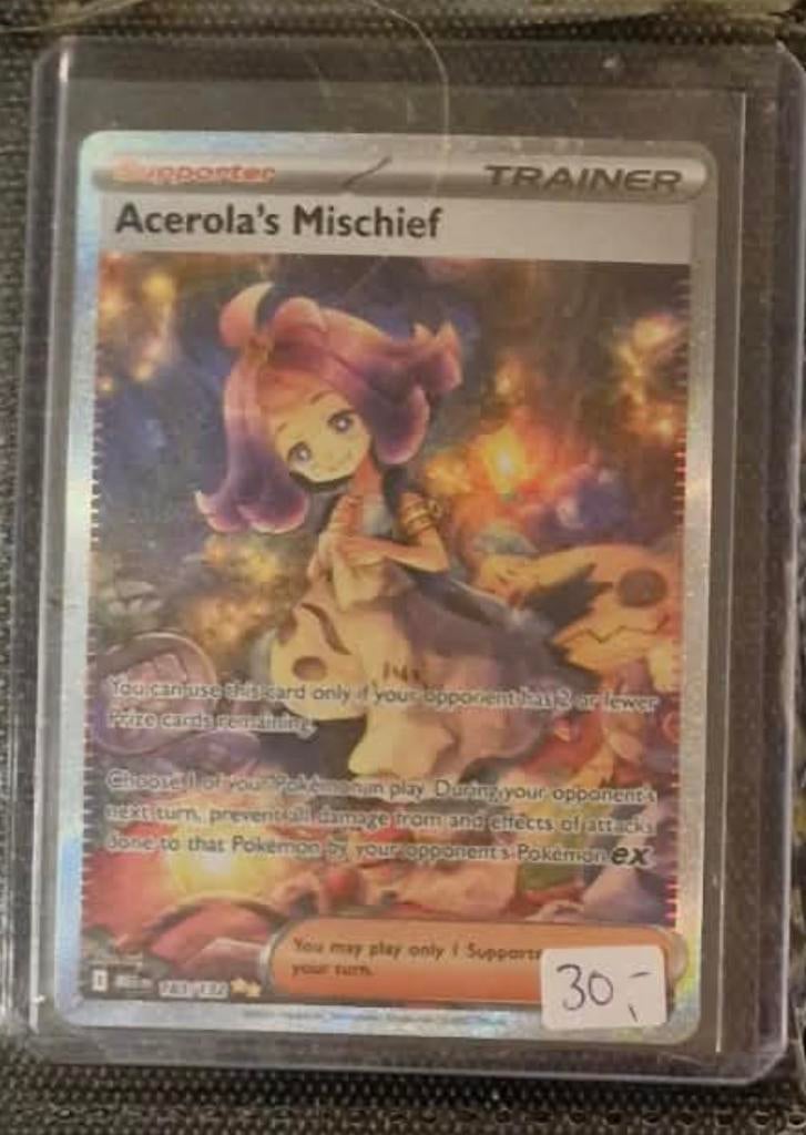 Pokemon acerola’s mischief trainer, Hobby en Vrije tijd, Verzamelkaartspellen | Pokémon, Ophalen of Verzenden, Zo goed als nieuw