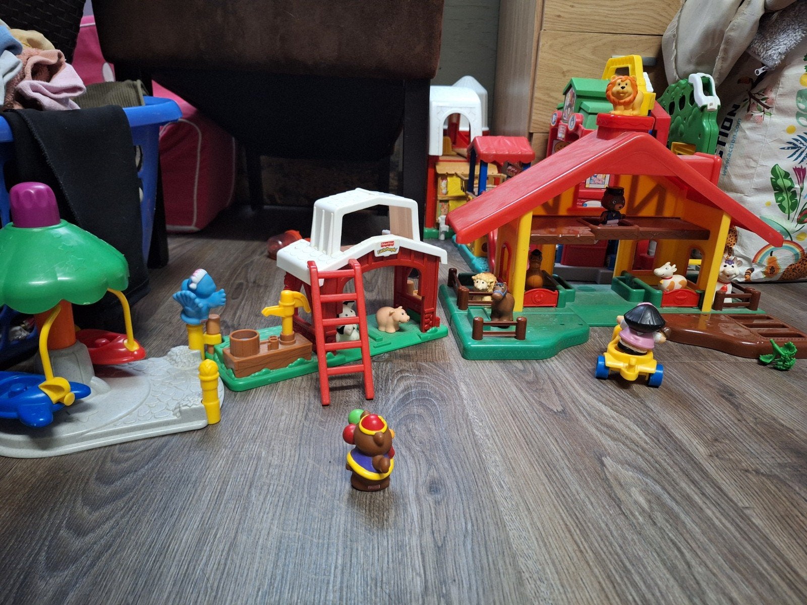 Fisher-Price Little People Boerderij en Speeltuin, Kinderen en Baby's, Ophalen of Verzenden, Gebruikt, Speelset