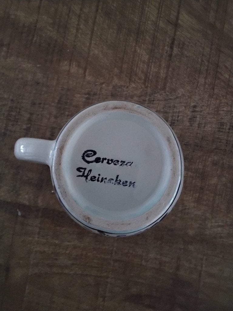 Oude Heineken bierpul cerveza, Ophalen of Verzenden, Zo goed als nieuw, Pul(len), Heineken