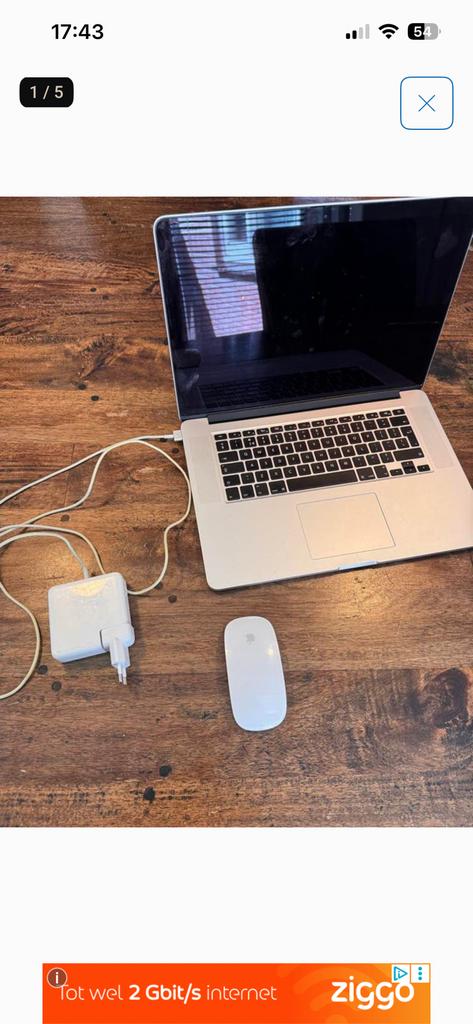 Mac book pro 15 inch, MacBook Pro, 2 tot 3 Ghz, 15 inch, Ophalen of Verzenden