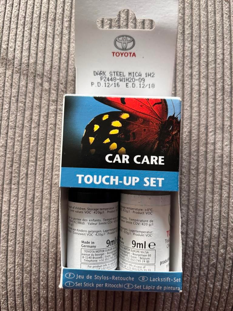 Toyota Dark Steel Mica 1H2 Touch-up Lakstift Set, Ophalen of Verzenden, Nieuw, Toyota