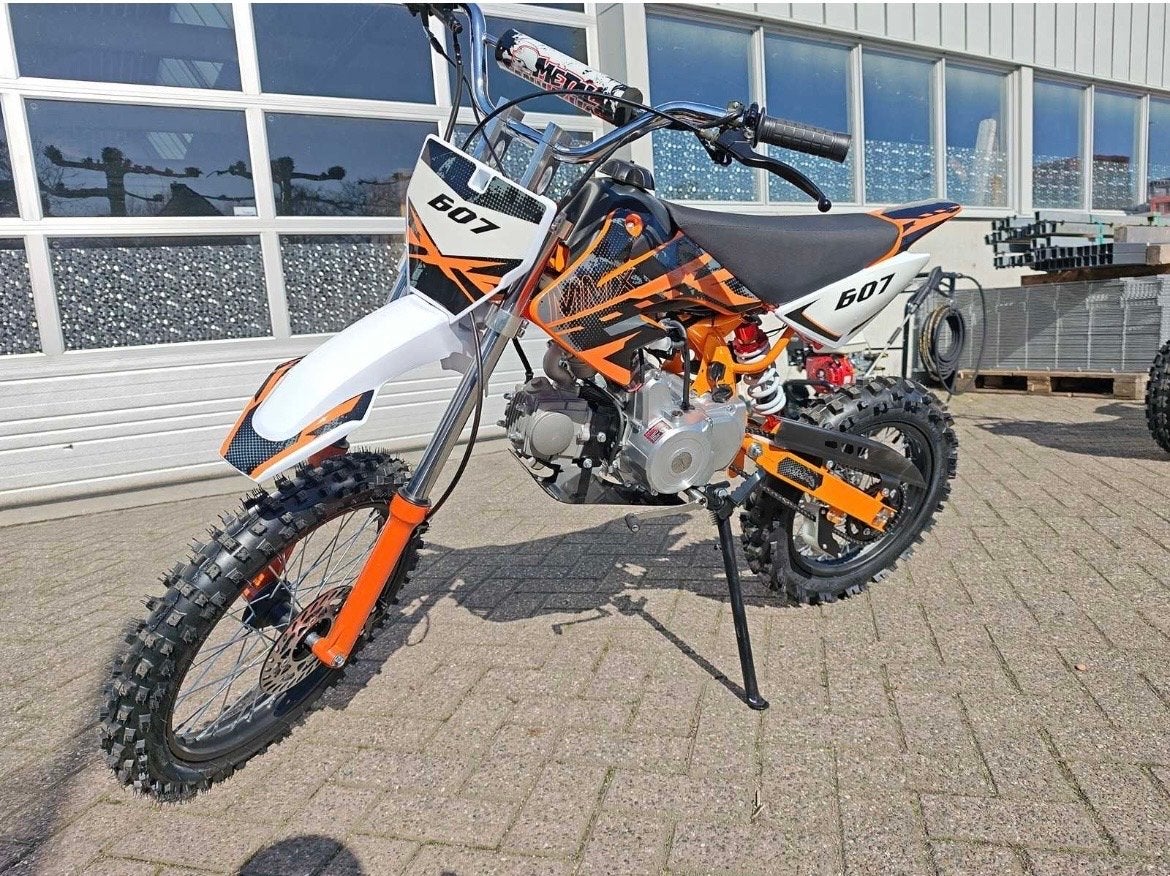 Nieuwe Crossmotor 125cc - Oranje/Wit, Fietsen en Brommers, Ophalen of Verzenden