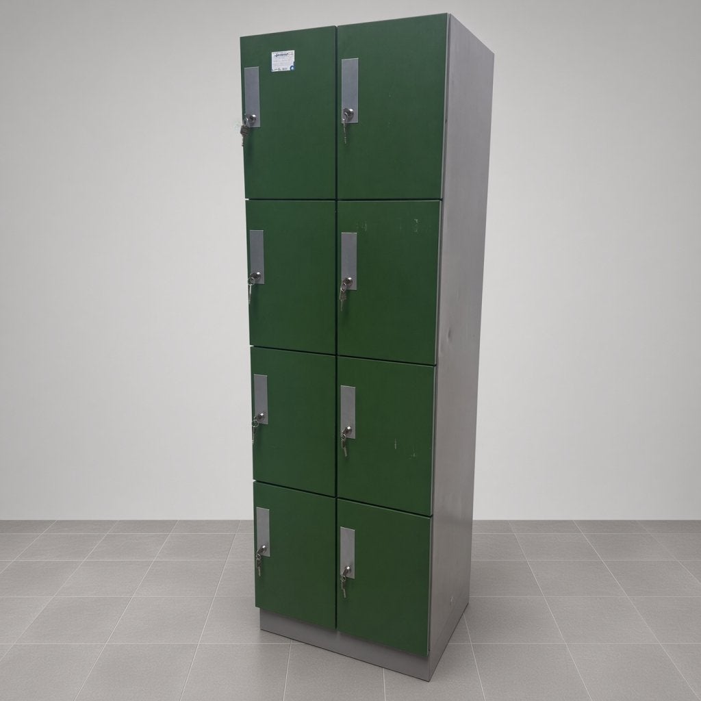 8-deurs lockerkast - 185x60x50 cm, Niet ingevuld, Gebruikt, Niet ingevuld, Niet ingevuld