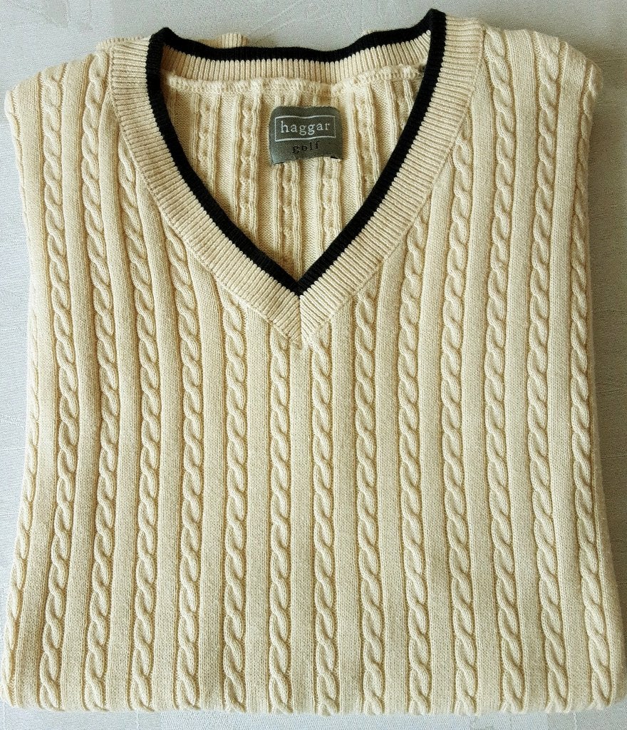 heren spencer Haggar Golf., Verzenden, Zo goed als nieuw, Maat 52/54 (L), Geel