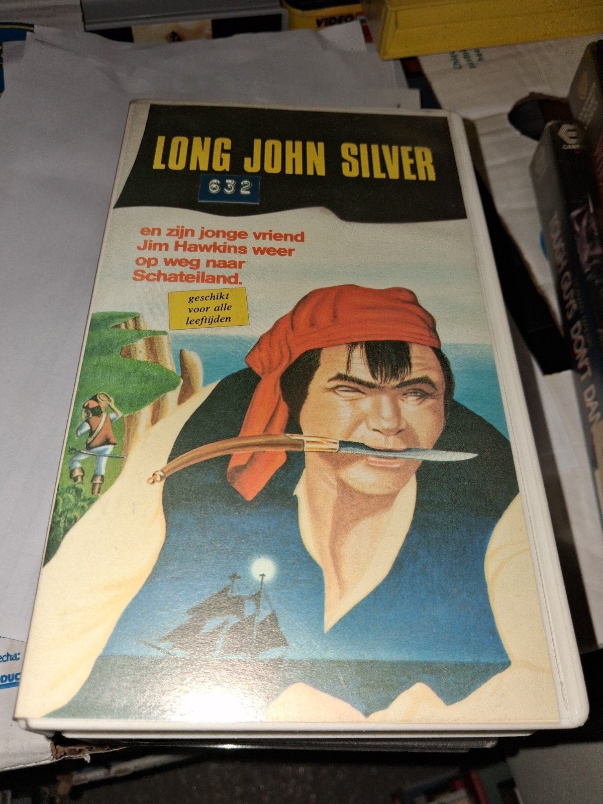 Vhs ex-rental  - Long John Silver, Ophalen of Verzenden