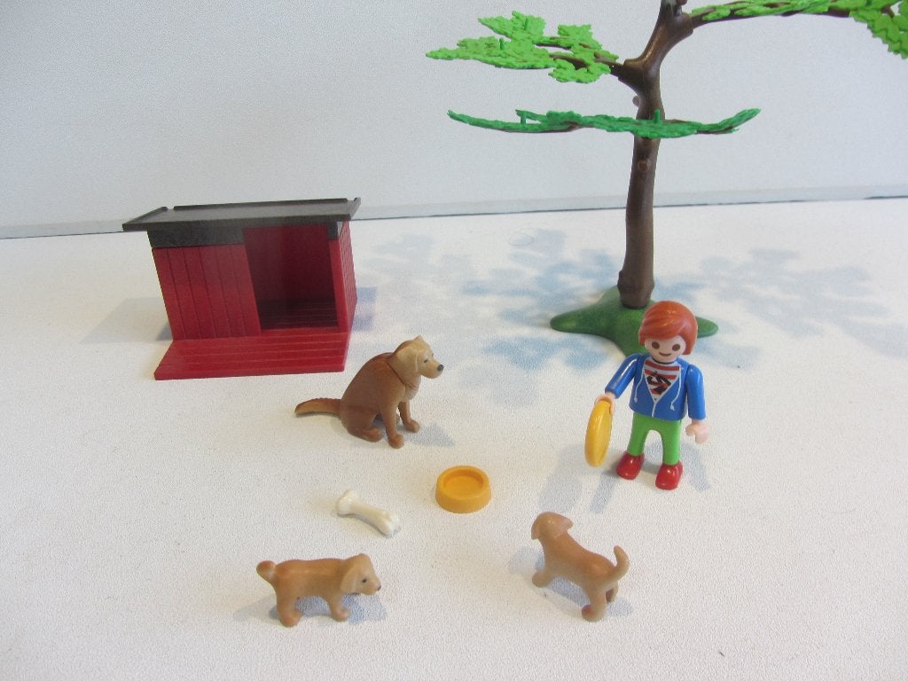 Playmobil Golden Retrievers met puppy’s – 6134, Ophalen of Verzenden, Gebruikt, Los playmobil