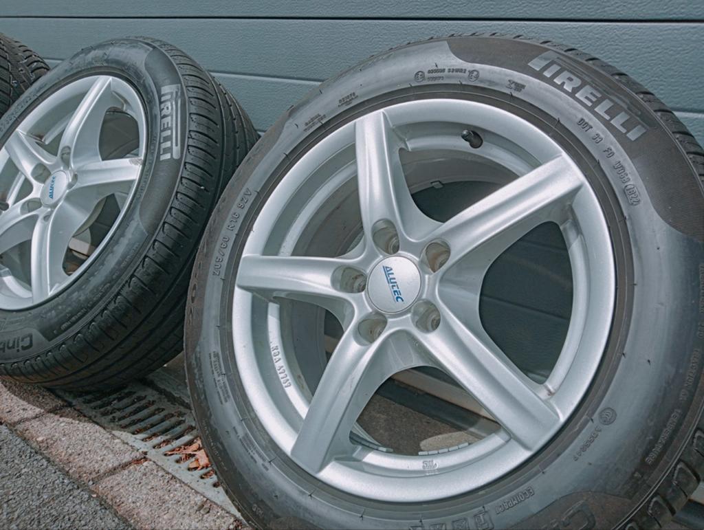 Alutec/VW/Audi LM 16" 5x112 velgenset met goede banden, Ophalen, Gebruikt, 16 inch, Banden en Velgen
