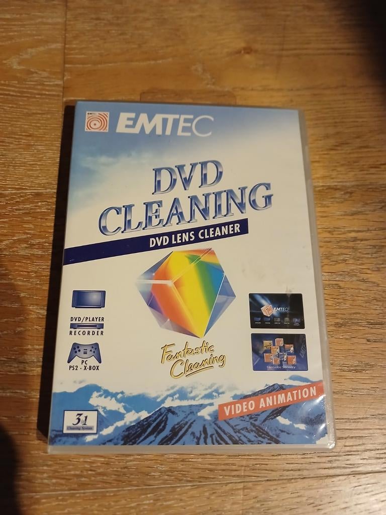 Emtec DVD Cleaning Kit - Lens Cleaner voor DVD/PC/PS2/X-BOX, Alle leeftijden, Ophalen of Verzenden, Nieuw in verpakking