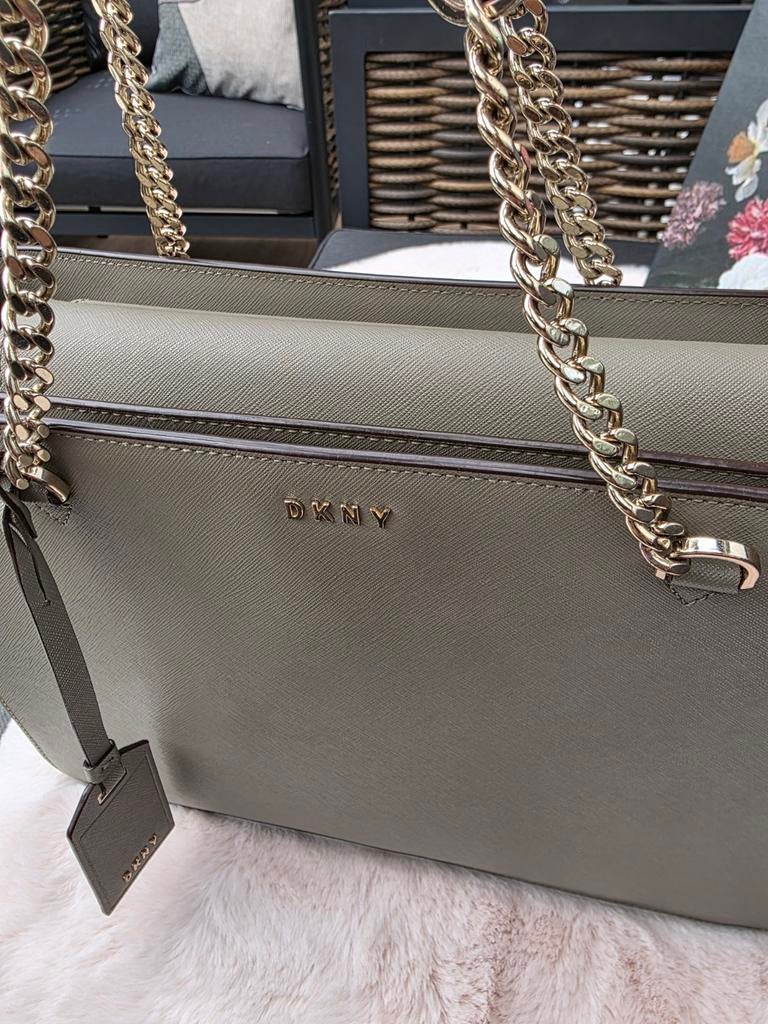 DKNY Shopper Handtas - Stijlvol en Ruim, Ophalen of Verzenden, Zo goed als nieuw, Groen, Shopper