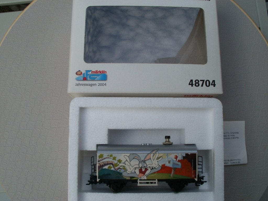 Marklin Ho 48704 wagon met geluids elektronica+ovp., Hobby en Vrije tijd, Wisselstroom, Ophalen of Verzenden, Märklin, Nieuw