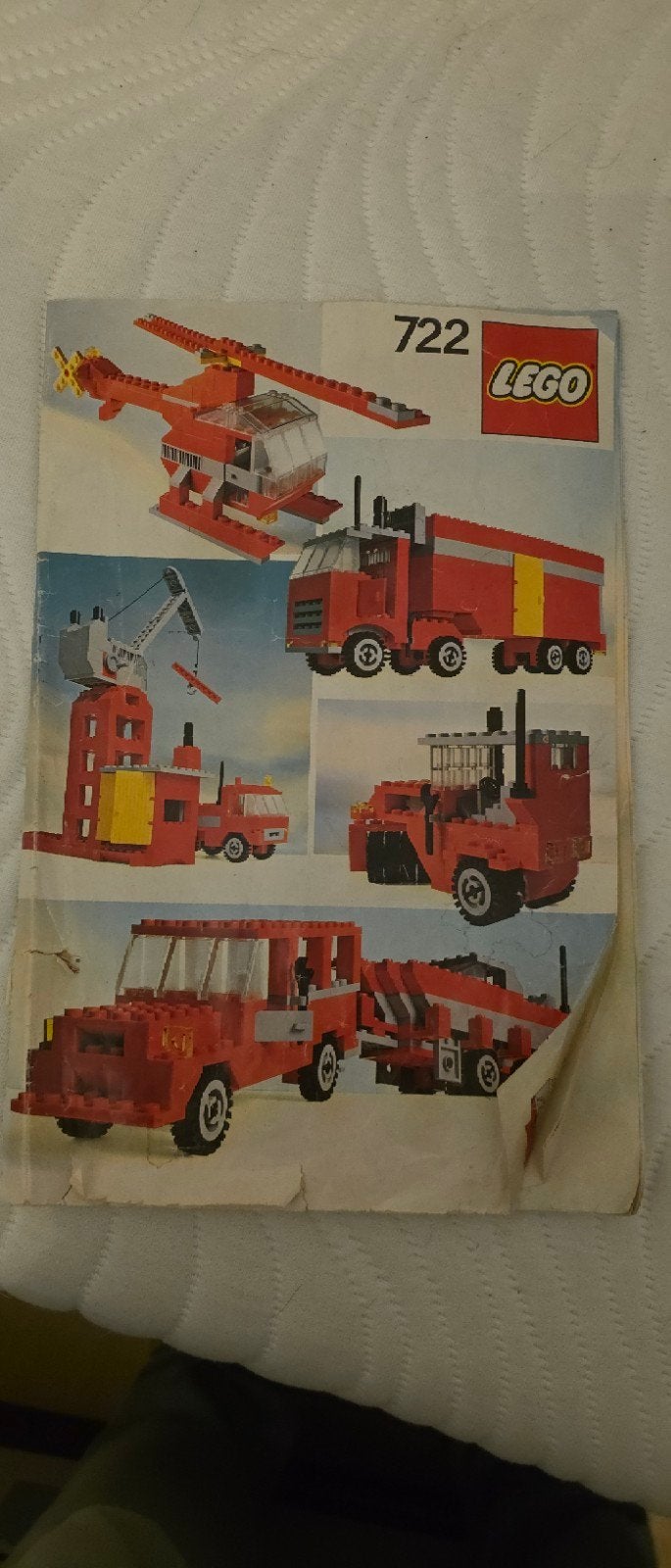 Vintage LEGO 722 Brandweer Voertuigen Handleiding, Ophalen of Verzenden, Gebruikt