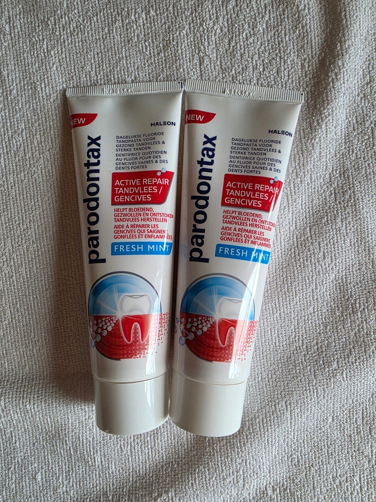 2x Parodontax Active Repair Tandvlees Tandpasta Fresh Mint, Ophalen of Verzenden