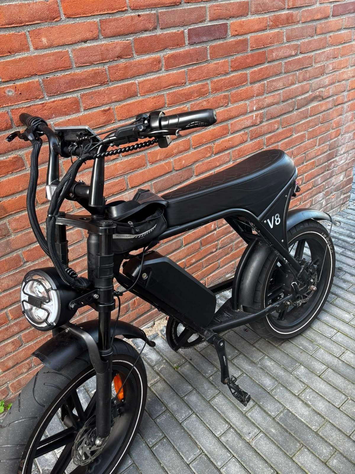 Stoere E-bike V8 - Scherm defect, versnelling kapot, Ophalen, Gebruikt, Overige merken