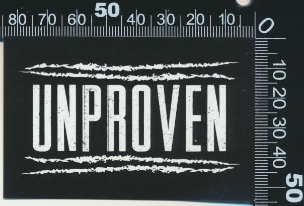 Sticker: Hardcore (18) - Unproven, Ophalen of Verzenden, Zo goed als nieuw, Bedrijf of Vereniging