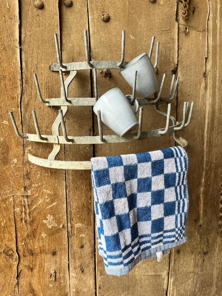 brocante franse pinnenrekken wijnrekken, Ophalen