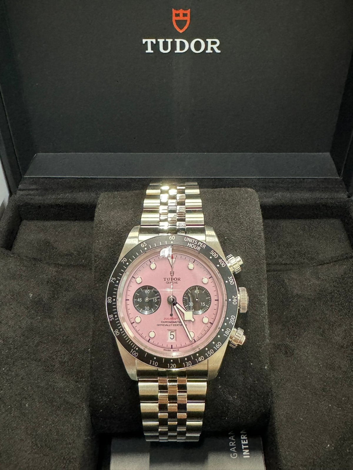 Tudor Black Bay Chrono “Inter Miami” M79360N-0019 Nieuw, Staal, Staal, Polshorloge, Nieuw