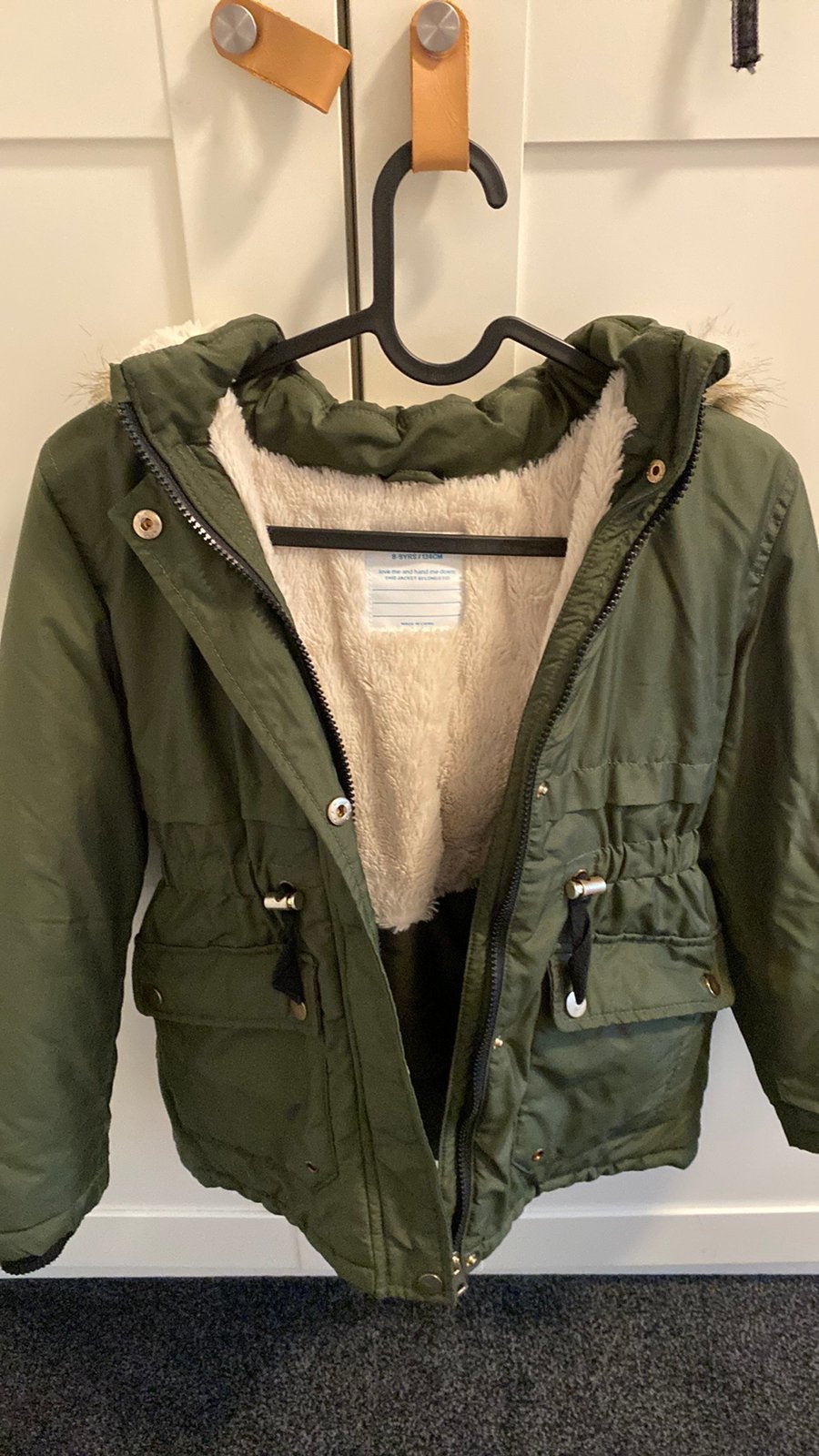 Meisjes winterjas. Maat 134, Kinderen en Baby's, Kinderkleding | Maat 134, Ophalen, Gebruikt, Meisje, Jas