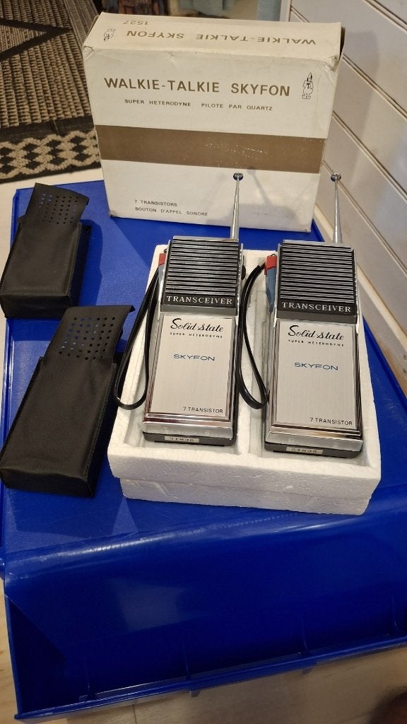 Skyfon NV7 Walkie Talkie set 27MC vintage jaren '70 nieuw, Info@goedkopeautoradio.nl, Minder dan 2 km, Japan, Skyfon