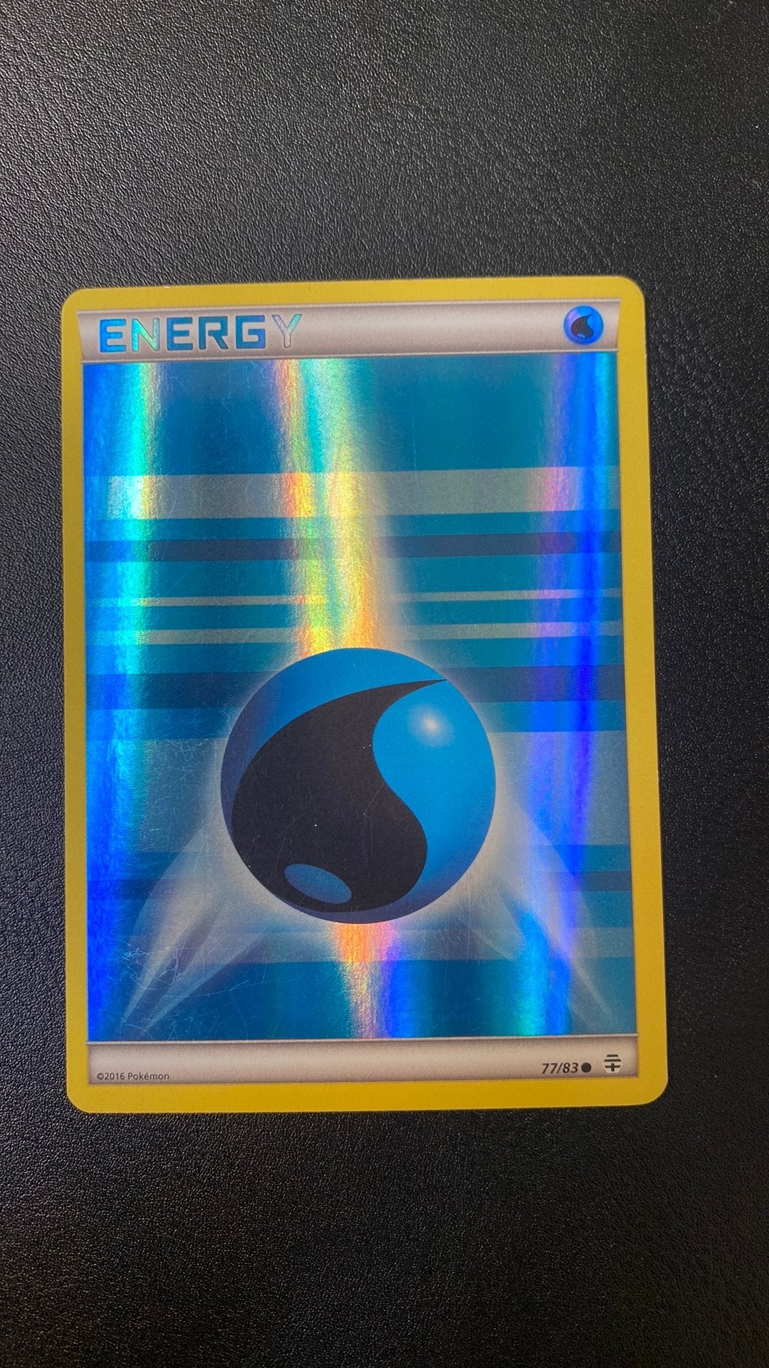 Pokemon water energy 77/83 reverse holo generations, Ophalen of Verzenden, Gebruikt, Losse kaart