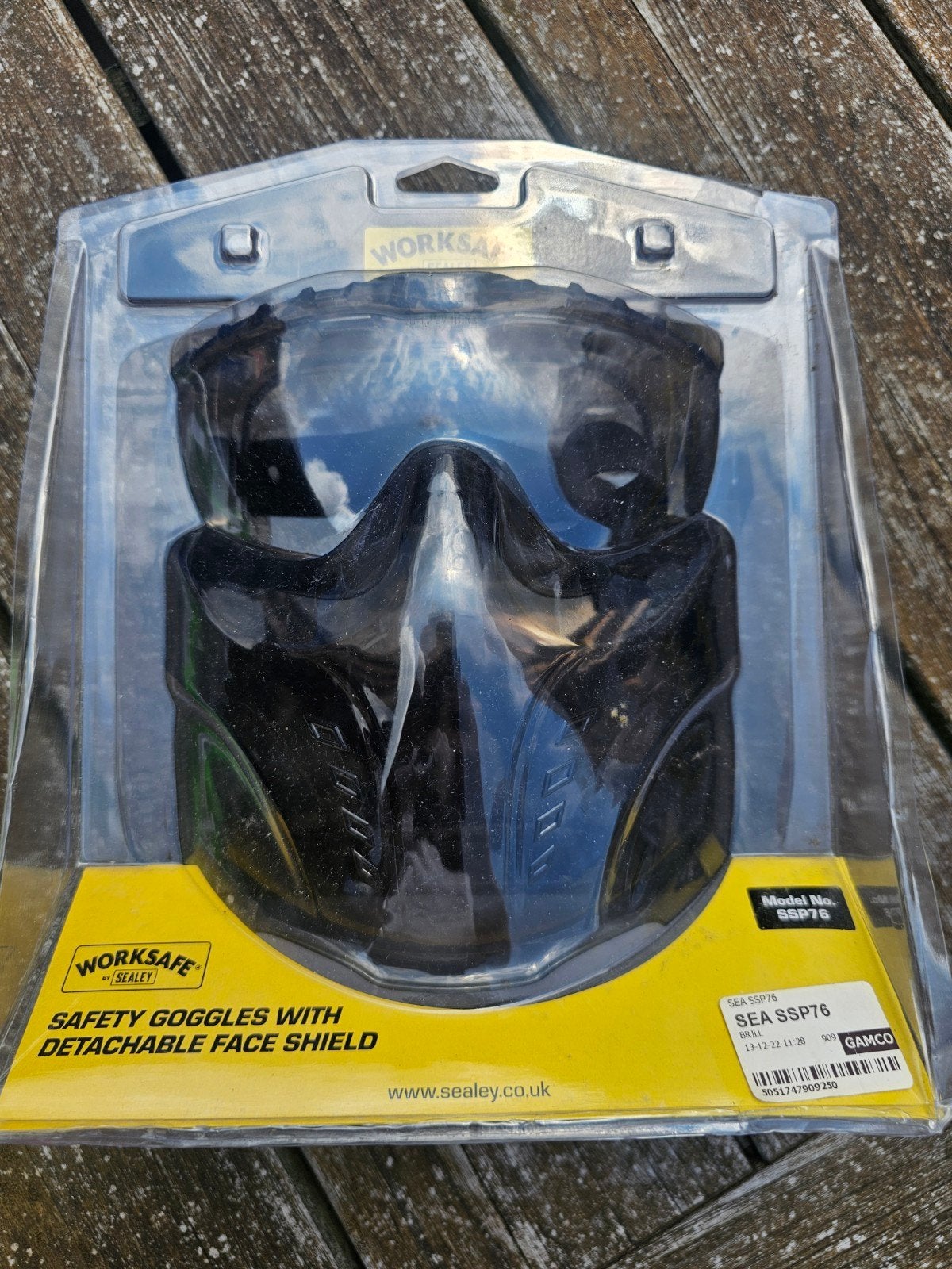 Worksafe Veiligheidsbril met Afneembaar Gelaatsscherm, Ophalen of Verzenden