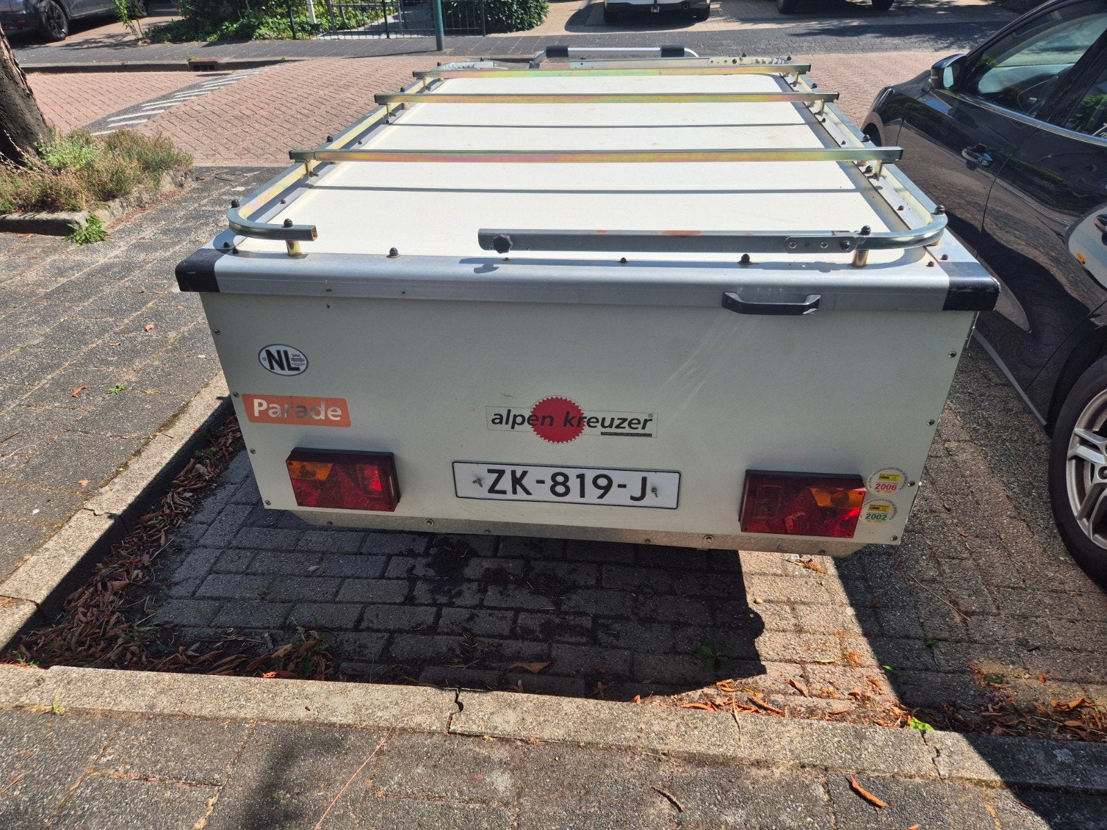 Alpenkreuzer vouwwagen omgebouwd tot ruime aanhanger, Ophalen, Gebruikt