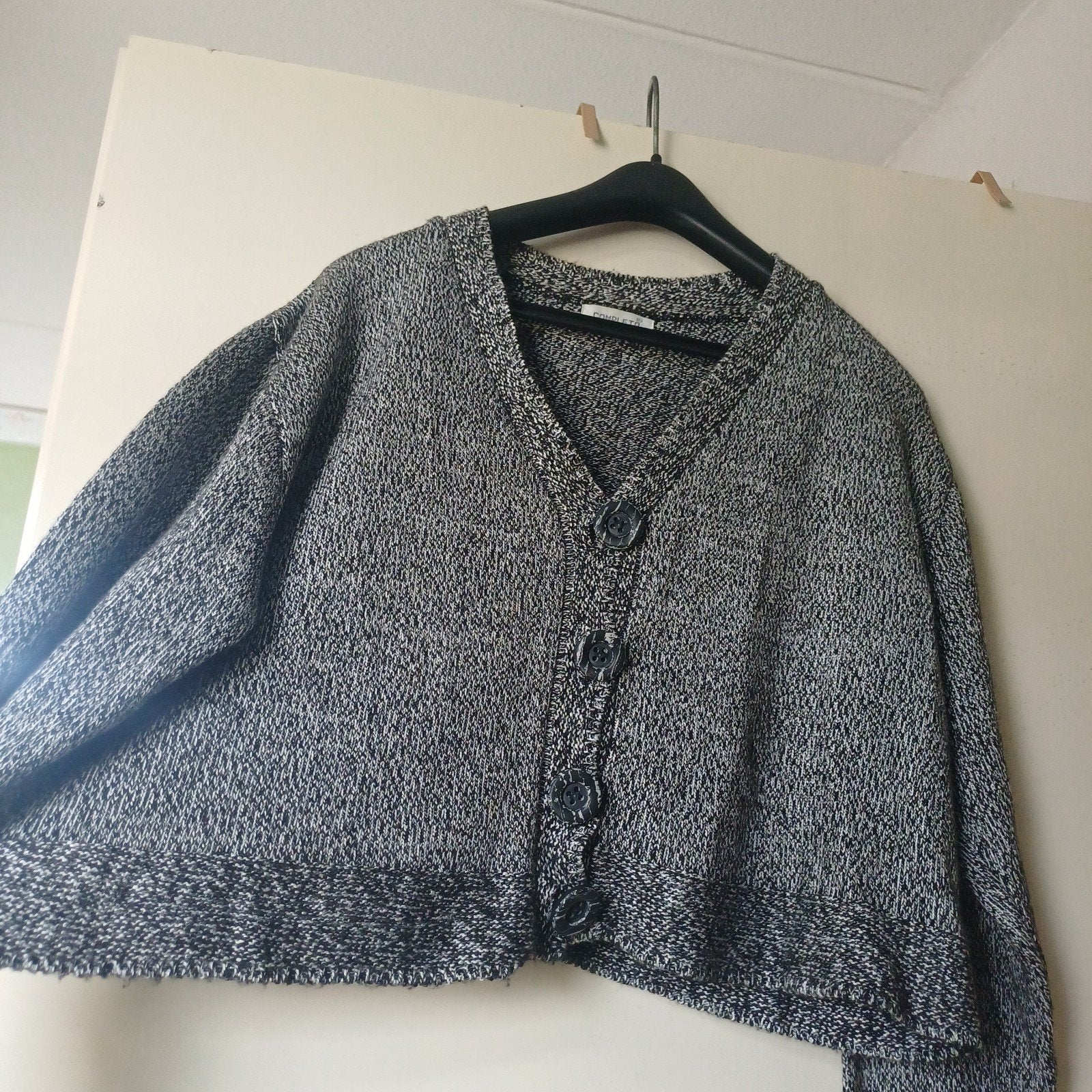 Completo gebreid vest - Zwart/Wit maat xl xxl, Completo, Zwart, Maat 42/44 (L), Ophalen of Verzenden