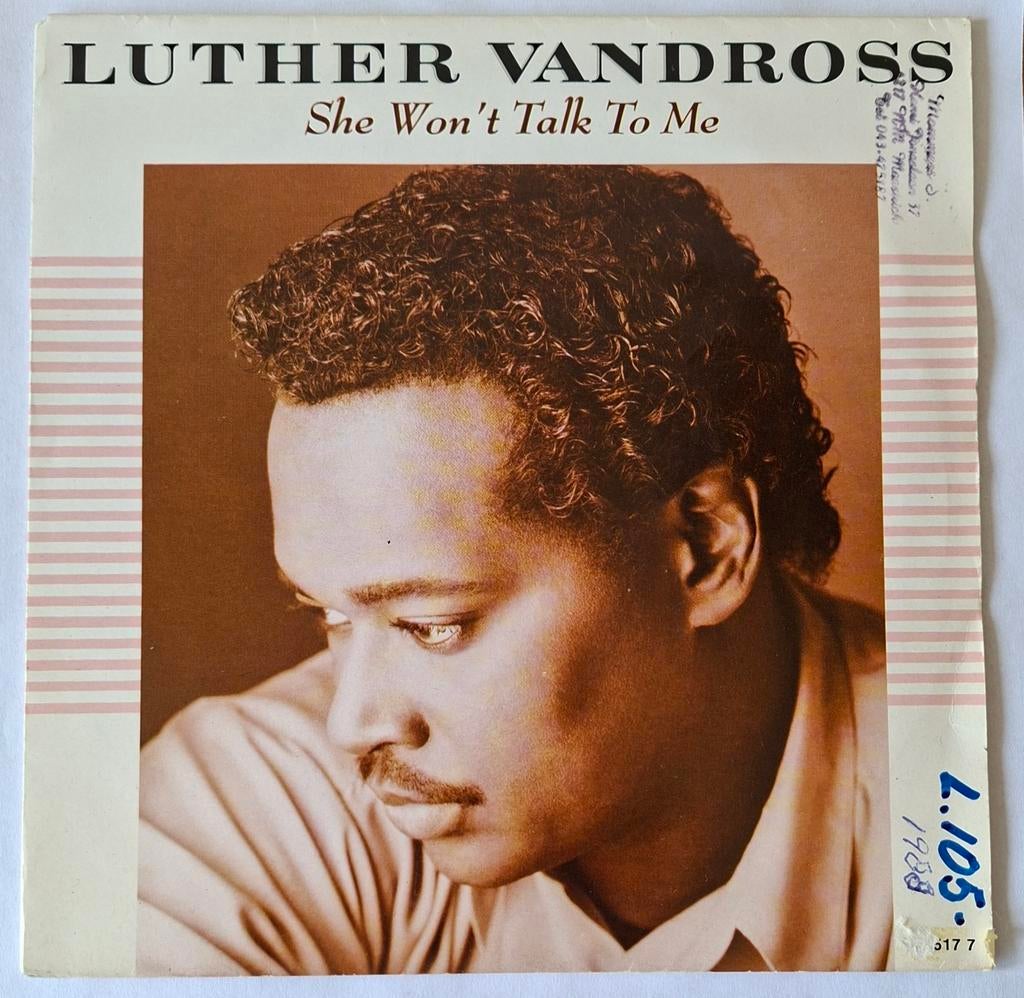 Luther Vandross       She won't talk to me, Ophalen of Verzenden, Gebruikt, 7 inch, Single