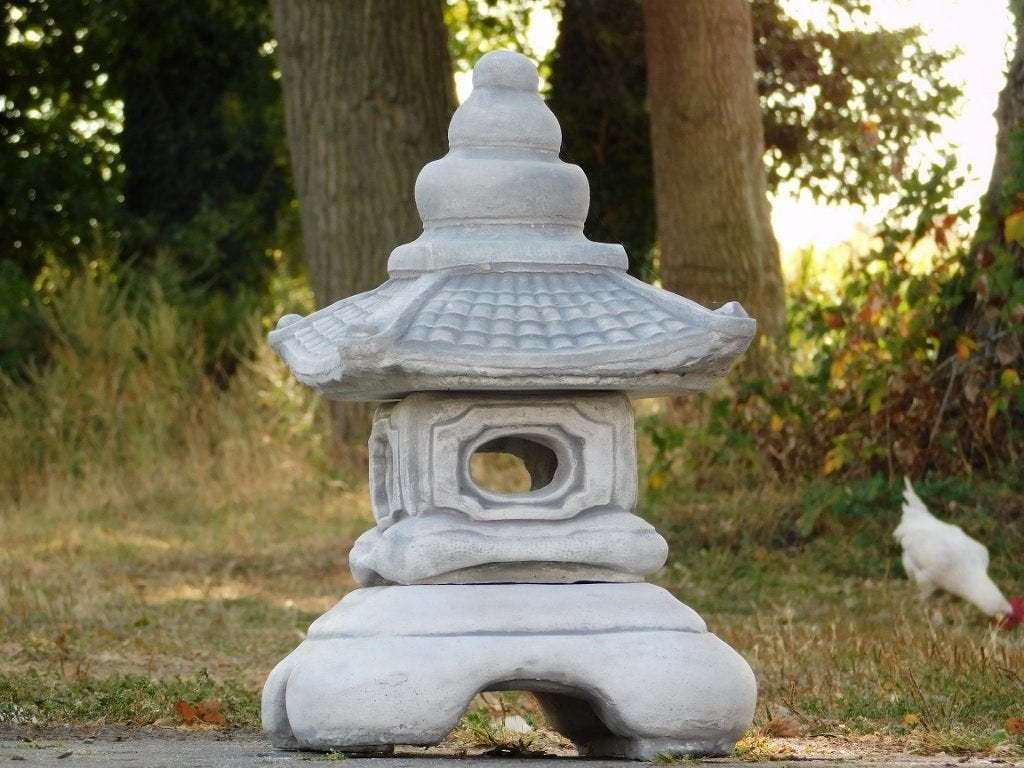 Eenmalig: Japanse Tuinlantaarn - 55 cm - Steen, Tuin en Terras, Tuinbeelden, Steen, ., Overige typen, Ophalen of Verzenden