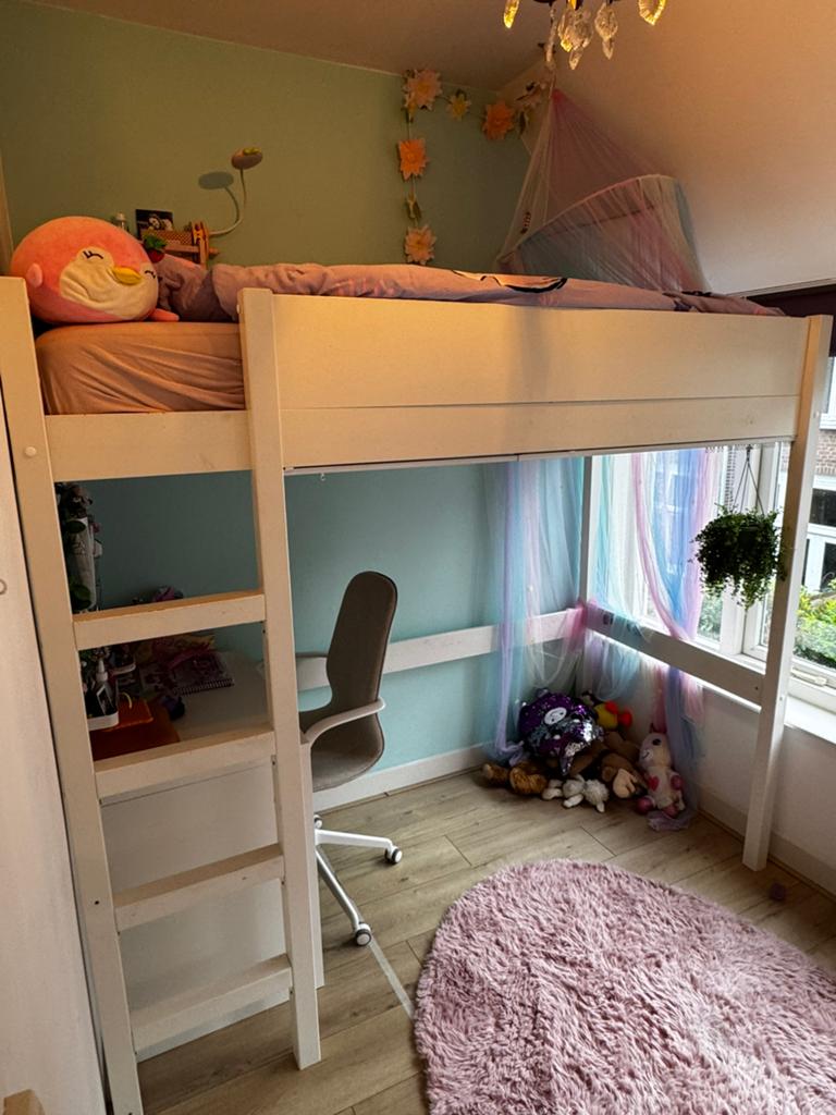 Hoogslaper Nous Charlie 90x200, Kinderen en Baby's, Kinderkamer | Stapelbedden en Hoogslapers, Ophalen, Gebruikt, Hoogslaper
