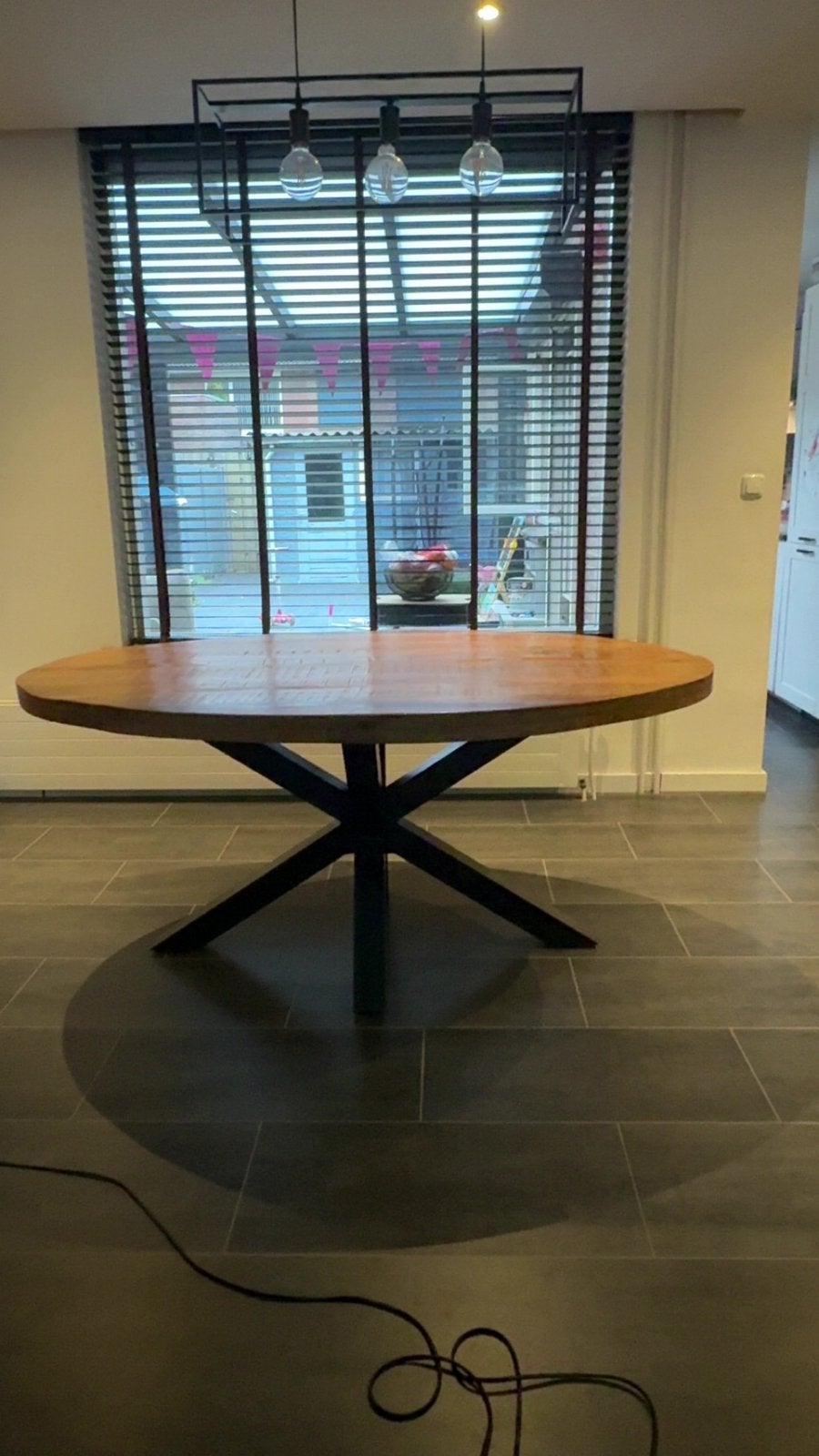 Eettafel mango hout, Ophalen, 100 tot 150 cm, 50 tot 100 cm, Zo goed als nieuw