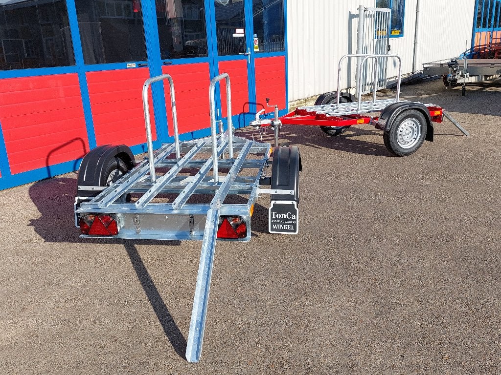 TonCa fiets aanhangwagen max. 4 e-bikes ook voor 3 wieler, Ophalen, Vering, TonCa Aanhangwagens, 80 kg of meer