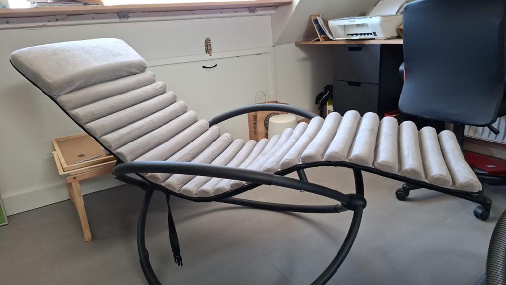 Relax fauteuil zo goed als nieuw, Ophalen, 125 tot 150 cm, Zo goed als nieuw, Stof