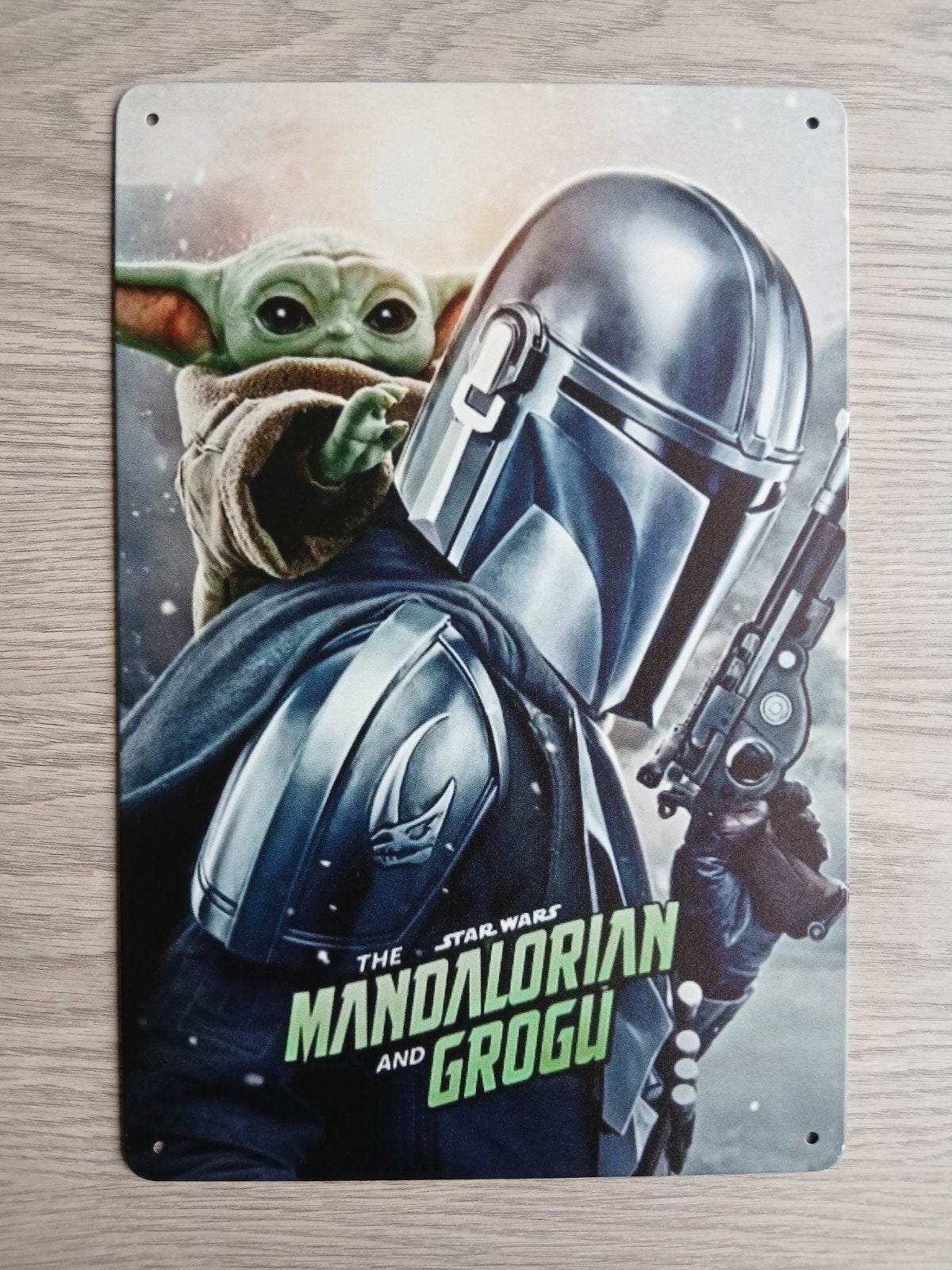 The Mandalorian And Grogu Star Wars 20x30 cm Reclamebord, Verzamelen, Star Wars, Ophalen of Verzenden, Nieuw, Overige typen