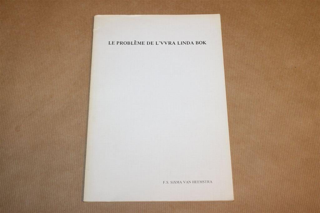 Oera Linda Bok — Étude Critique, Sixma van Heemstra [FR], Boeken, Ophalen of Verzenden, Gelezen
