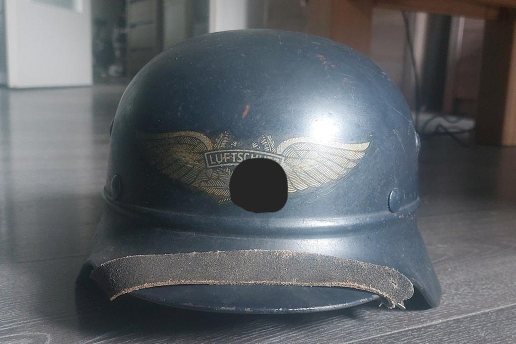 Duitse Luftschutz M40 helm - WOII - WW2, Verzamelen, Militaria | Algemeen, Overige soorten, Helm of Baret, Duitsland, Ophalen of Verzenden