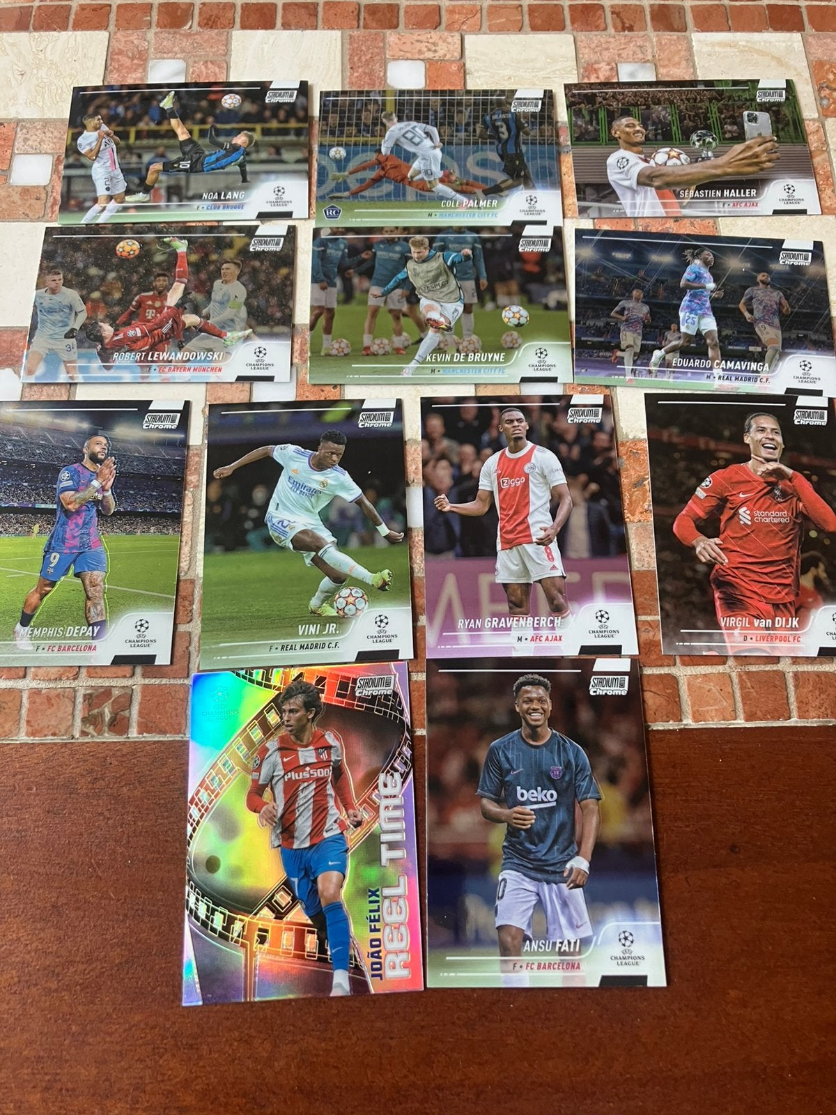Panini topps stadium chrome, Ophalen of Verzenden, Zo goed als nieuw, Buitenlandse clubs, Poster, Plaatje of Sticker
