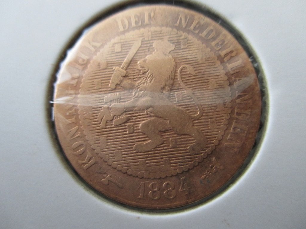 2 1/2 cent 1884, Postzegels en Munten, Munten | Nederland, Ophalen of Verzenden, Koning Willem III, Overige waardes, Losse munt
