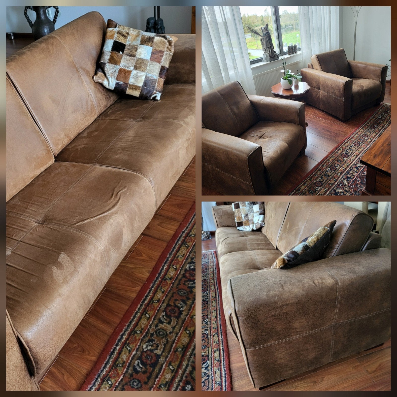 Gratis ophalen Bankstel driezitter 2 losse stoelen., Huis en Inrichting, Ophalen, Gebruikt, Stof