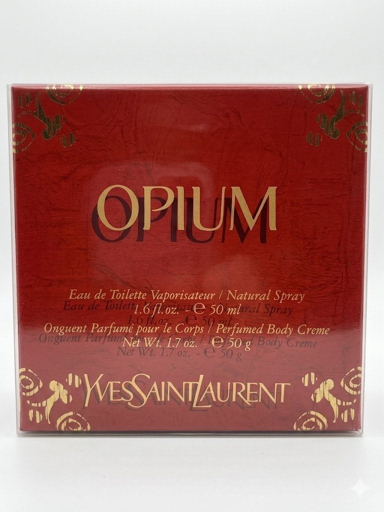 Vintage, Yves Saint Laurent YSL Opium 50ml gift set, Ophalen of Verzenden, Nieuw