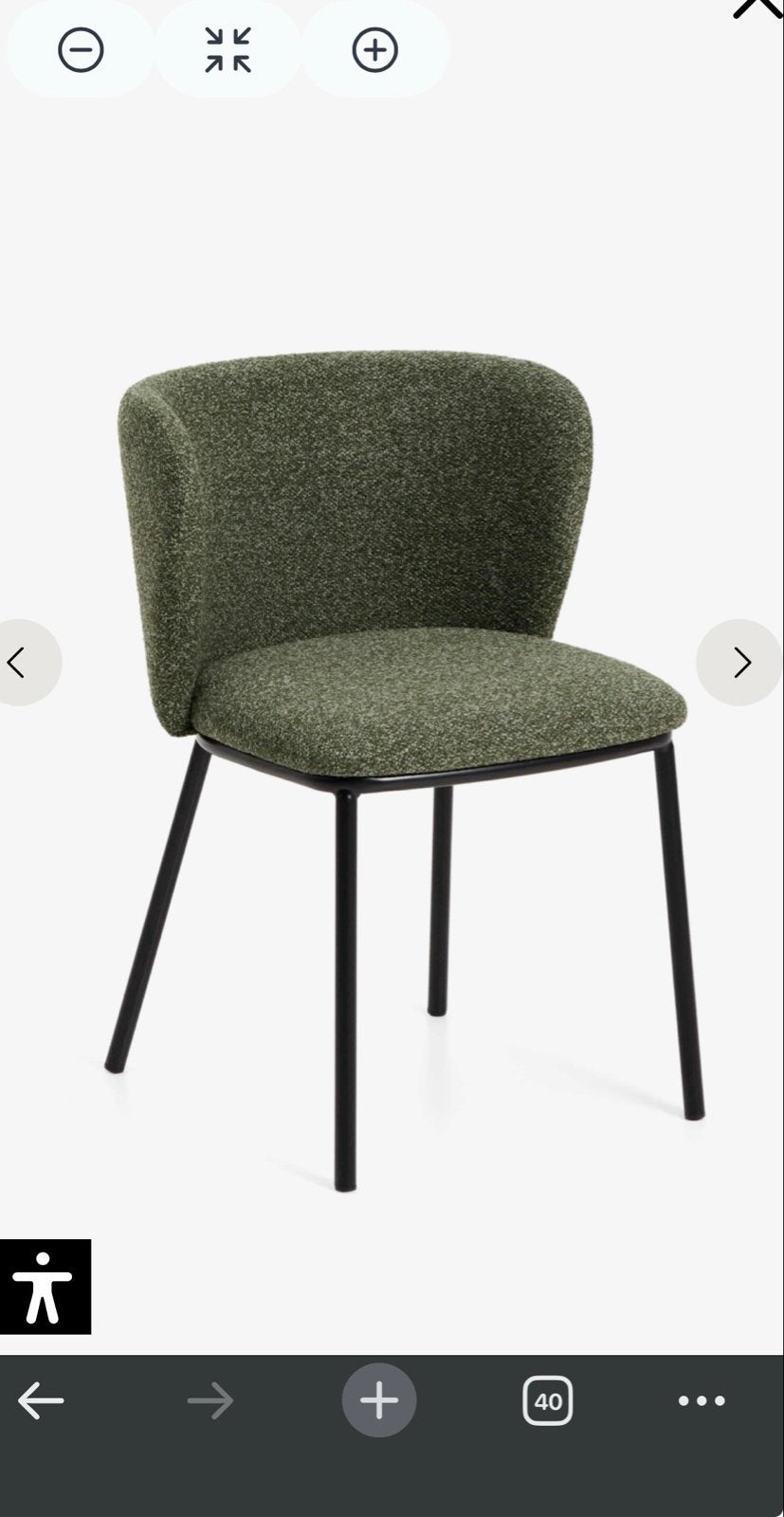Nieuwe Kave Home stoelen Ciselia  - Set van 4 in groen, Overige kleuren, Nieuw, Ophalen of Verzenden, Vier