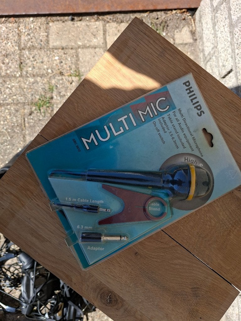 vintage jaren begin 80 nieuw philips spraak zang microfoon, Muziek en Instrumenten, Microfoons, Ophalen of Verzenden, Nieuw, Zangmicrofoon