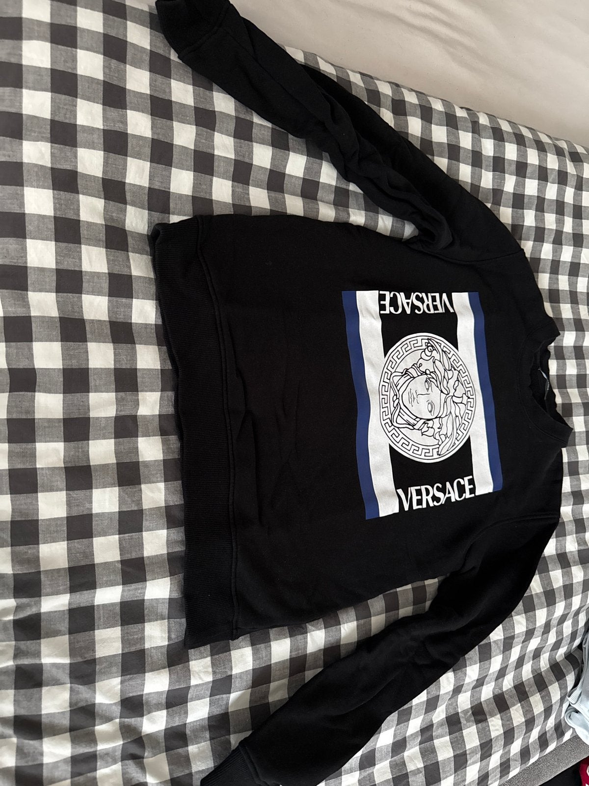 Versace Medusa sweatshirt maat S, Ophalen, Zo goed als nieuw, Maat 46 (S) of kleiner, Zwart