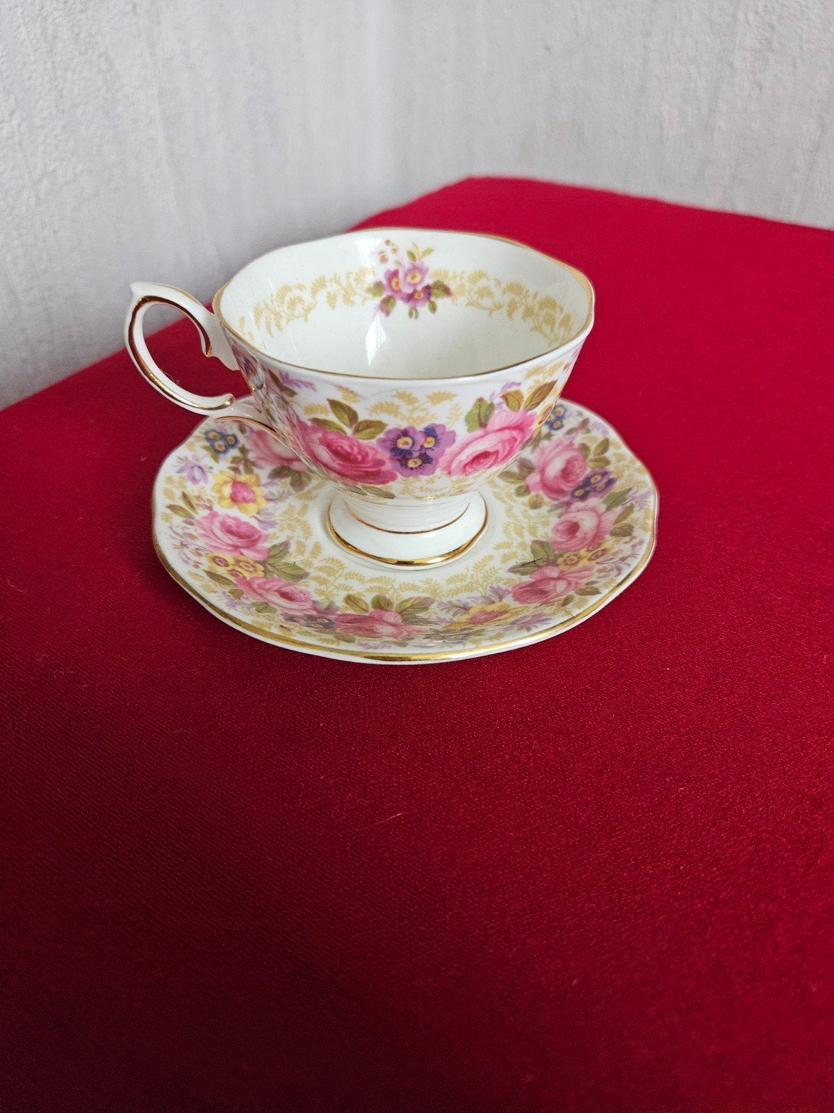 Royal Albert Serena kop en Schotel - Vintage Porselein, Ophalen of Verzenden
