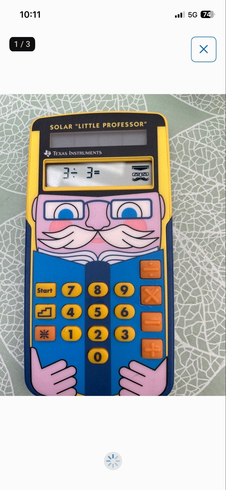 Texas Instruments Solar Little Professor rekenmachine, Ophalen of Verzenden, Gebruikt, Rekenen