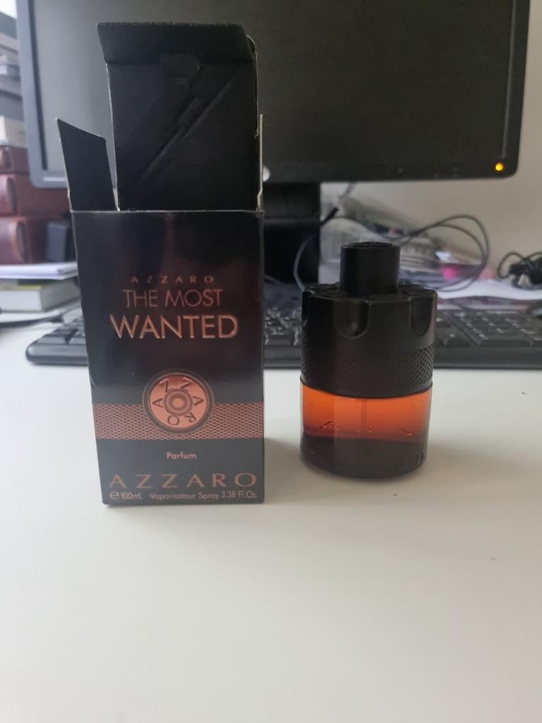 Azzaro The Most Wanted Parfum 100ml - Herengeur, Verzenden, Zo goed als nieuw, Miniatuur